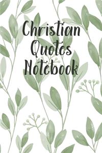 Christian Quotes Notebook