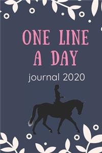 one line a day journal 2020