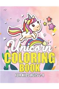 Unicorn Coloring Book for Kids Ages 2-4