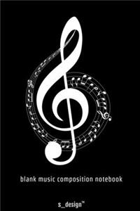 Music Notebook for Music Composition / Song-Writing / Song-Texting / Songtext Writing