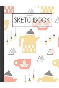 Pot and cup pattern Sketchbook