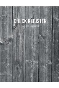 Check Register Tracker Log Book.