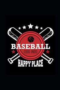 2020 Daily Planner Sports Theme Baseball Happy Place 388 Pages