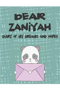 Dear Zaniyah, Diary of My Dreams and Hopes