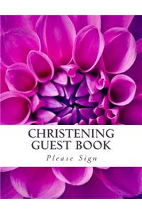 Christening Guest Book