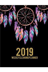 2019 Weekly Cleaning Planner: Pretty Book, 2019 Weekly Cleaning Checklist, Household Chores List, Cleaning Routine Weekly Cleaning Checklist 8.5