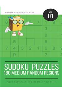 Sudoku Puzzles - 180 Medium 9x9 Random Regions