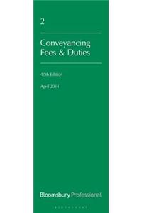 Lawyers Costs and Fees: Conveyancing Fees and Duties: Fortieth Edition