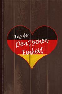 Tag Der Deutschen Einheit Journal Notebook: Blank Lined Ruled for Writing 6x9 110 Pages