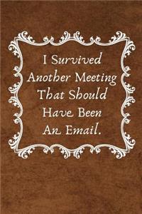 I Survived Another Meeting That Should Have Been An Email.