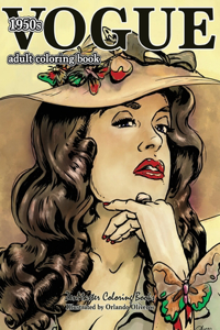 Vogue 1950s Adult Coloring Book
