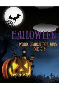 Halloween Word Search For Kids Age 6-9