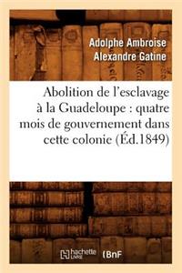 Abolition de l'esclavage à la Guadeloupe