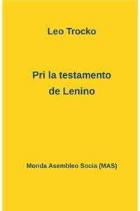 Pri la testamento de Lenino