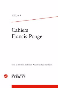 Cahiers Francis Ponge