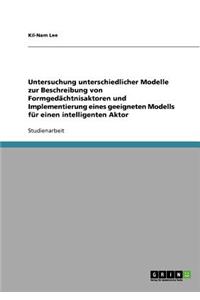 Untersuchung unterschiedlicher Modelle zur Beschreibung von Formgedächtnisaktoren und Implementierung eines geeigneten Modells für einen intelligenten Aktor