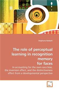 role of perceptual learning in recognition memory for faces