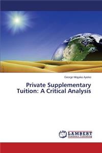 Private Supplementary Tuition