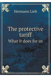 The protective tariff What it does for us