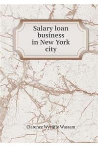 Salary Loan Business in New York City