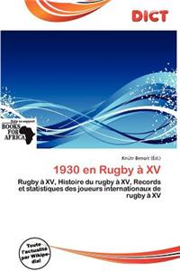 1930 En Rugby XV