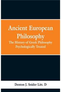 Ancient European Philosophy