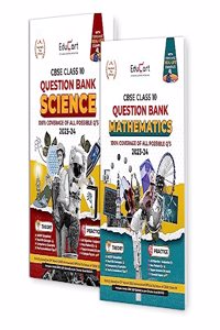 Educart CBSE Class 10 Question Bank SCIENCE & MATHS For 2023-2024 (Combo of 2 Books)