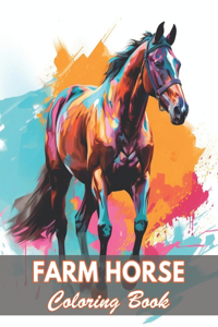 Farm Horse Coloring Book