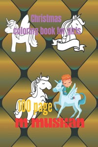 Christmas coloring book for girls