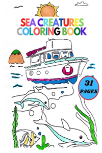 Sea Creatures Coloring Book