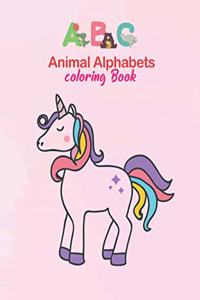 ABC Animal Alphabets coloring Book