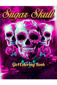 Sugar Skull Girl Coloring Book