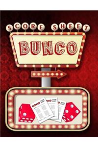 Bunco Score Sheets