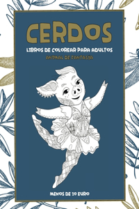 Libros de colorear para adultos - Menos de 10 euro - Animal de fantasía - Cerdos