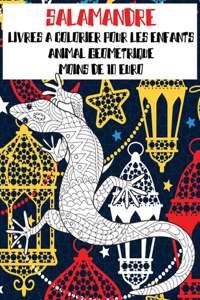Livres à colorier pour les enfants - Moins de 10 euro - Animal géométrique - Salamandre