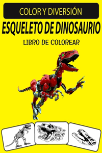 Esqueleto de Dinosaurio Libro de Colorear