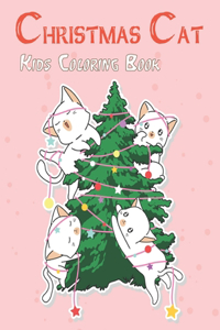 Christmas Cat Kids Coloring Book