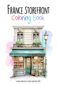 France Storefront Coloring Book