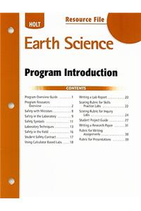 Holt Earth Science Resource File: Program Introduction
