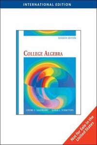 College Algebra, International Edition