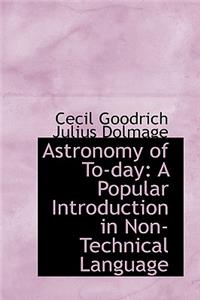 Astronomy of Today