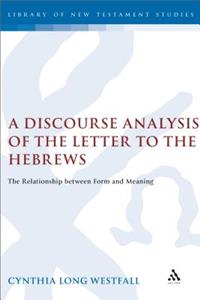 Discourse Analysis of the Letter to the Hebrews