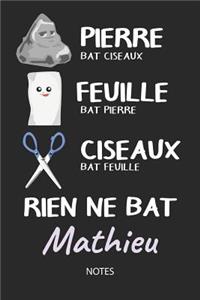 Rien ne bat Mathieu - Notes