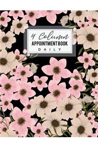 Appointment Book Daily 4 Column