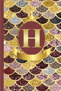 Letter H Notebook