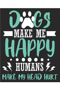 Dogs Make Me Happy Humans Make My Head Hurt