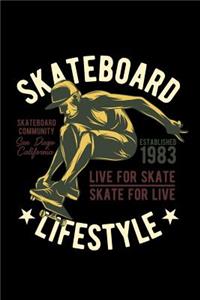Skateboard. Live for skate