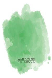 Green Watercolor Notebook - Sketch Book for Drawing Painting Writing - Green Watercolor Journal - Green Watercolor Diary