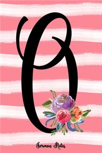 Monogram O Notebook