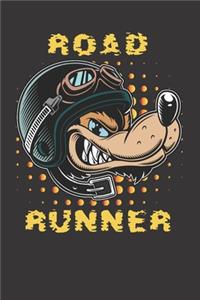 Motorcycling Road Runner Notebook Journal